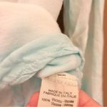 Brandy Melville Tie Dye Wrap Long Sleeve Crop Top Blue White One Size Photo 3