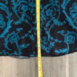 Sami & Jo  Black and Teal Floral Midi Dress Small Petite Photo 3