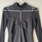 Lulus Lulu’s size small goth Victorian neckline sheer mini dress‎ Photo 2