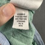 GapBody Shorts Womens Small Green Bird Print Drawstring Pajama Sleep Lounge Photo 5