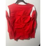 Fanatics  Wisconsin Badgers Red White Lace Up Long Sleeve Shirt Womens Medium Photo 8