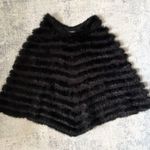 Vintage Y2K Rabbit Fur Poncho Black Size undefined Photo 3