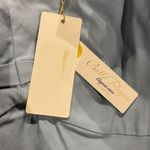 Baby Blue Off The Shoulder Form Fitting Midi Dress Photo 2