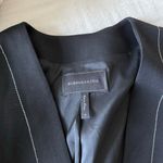 BCBGMAXAZRIA Black Blazer With White Stitching Photo 7