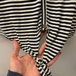 Liberty Love Black & White Striped Top Large Photo 6