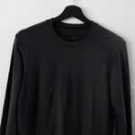 Jarbo Crewneck Long Sleeve Cotton Stretch Shirt Women's Size 40 Gray Photo 1