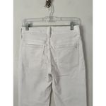 Madewell NWD Mid Rise Kick Out White Stretch Denim Jeans Women’s Size 26 Photo 6