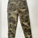 ZARA HIGH RISE CAMOUFLAGE DISTRESSED DEMIN JEANS SIZE 6 Photo 3