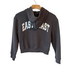 Full Tilt  Hot Topic Hoodie Jacket Womens L Gray Zip Up East Coast Embroidery NWT Photo 10