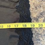 Victoria's Secret VINTAGE Black Satin Lace Trim Slip Skirt Mini MEDIUM Photo 9