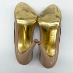 Ted Baker Womens Shoes Size US 6 Beige Black Bow Stiletto Patent Leather Glam Photo 7