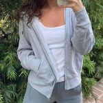 Uniqlo Basic gray  full zip up hoodie womens size xs  Photo 1