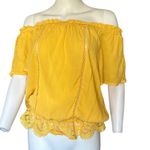 New with tags Womens size large vibrant yellow lace off Photo 1