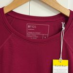 FIGS Salta Seamless Longsleeve Underscrub in Ombre Deep Cranberry, Size Medium Photo 1