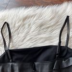 Bailey44 Dark Wave Tiered Faux Leather Bronze Sheath Dress Photo 6