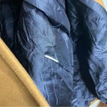 ZARA  Basics camel colored wool blend midi coat one snap size‎ XS Photo 3