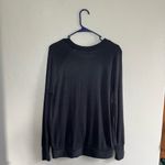 Athleta [] Charcoal Serenity Criss Cross Pullover- Small Photo 2