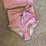 Kortni Jeane Tie Front Bottoms Pink Icing Photo 2