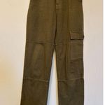 Reformation  Bailey Green Cargo High Rise Utility Pant Size 23 Photo 4