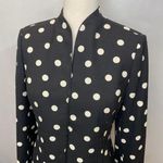 Kasper A.S.L Polka Dot Black White NWT Designer Blazer Jacket Size 4 Photo 2