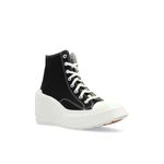 Converse  Chuck 70 De Luxe Wedge Platform Heel – Black – Women’s Size: 8– NEW Photo 2