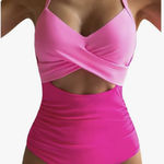 KYC. Women's One Piece Swimsuits Tummy Control Cutout High Waisted Bathing Suit Wrap Tie 1 Piece Swimsuit Photo 0