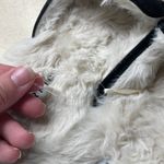 Torrid  Black & Good Chain Fur Lined Suede Mules | Size 7 Wide Width NWOT Photo 7