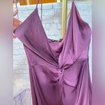 ZARA  Satin effect knotted slip dress size medium Photo 5