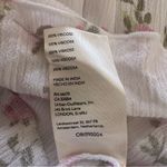 Free People Ivory Coquette Floral Ruffle Straps Tunic Mini Dress M Photo 5