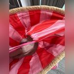 ON 34TH Isabella Pink and Tan Women's Straw Tote Bag Photo 11