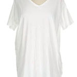 Aerie  White V-Neck T-Shirt Photo 0