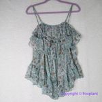 Victoria's Secret New! ruffle babydoll green flowers & metallic thread, size S Photo 5