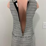 Sail To Sable STS Gold Metallic Tweed Sleeveless Shift Dress Size 4 Navy Photo 7