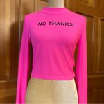 Nwt, Lavishly Paris Women’s Hot Pink “No Thanks” Shirt Size M Photo 11