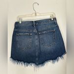 7 For All Mankind  distressed denim skirt size 28 100% cotton Photo 6