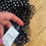 SheIn  black mesh jeweled crop top size large Photo 4