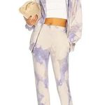 Cotton Citizen  Purple Tie Dye Button-Down Sweatshirt Photo 1