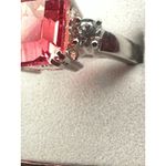 Exquisite Sunset Padparadscha Sapphire 925 Sterling Silver Size 7 Photo 2