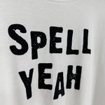 Fantastic Fawn White Spell Yeah Oversized Long Sleeve Sweatshirt size Small NWT Photo 2