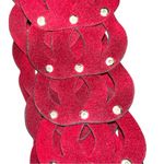 Vintage Red suede Women's fringed Belt! Photo 2