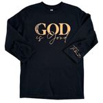 Gildan “God is Good” Black Large Women's T-Shirt Long Sleeve Photo 0