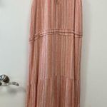 Honey Punch  orange and white maxi dress w front tassel tie Photo 5