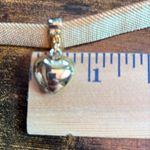 Gold Choker Necklace W/Heart Pendant Photo 9