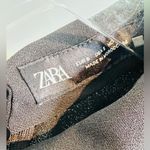 ZARA Women’s Ruched Chocker Black Crepe Dress Size S NWT Photo 11