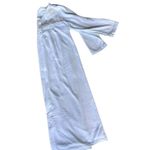 Miss Elaine Maxi Nightgown Small Blue Fleece Embroidered Flowers Lace Buttons Size undefined Photo 8