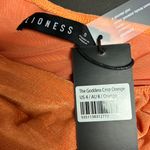 LIONESS Orange One Shoulder Crop Top Photo 1