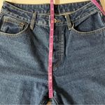 PacSun J. Galt Medium-Dark Wash Blue Hi Rise Straight Leg Raw Hem Jeans Sz L EUC Photo 5