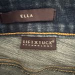 NYDJ  Ella Denim Bermuda Shorts Size 8 High Rise Medium Wash Slit Hem Stretch Photo 7