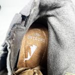 Earth Origins [] Gray & Black Suede Leather Phoenix Zip Buckle Ankle Boots Sz 7M Photo 10