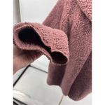 PINK - Victoria's Secret Victoria’s Secret PINK Hooded Mauve Teddy Open Jacket Size Medium/ Large Photo 5